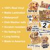 10pcs Golden Retriever Stickers - Cute Dog Lover Gifts, Multiple Designs, Waterproof, UV-Resistant, Suitable for Tumbler, Laptop, Car, Truck view 3