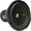 KICKER Subwoofer and Grille Package of 2 Items: 12" CompC Subwoofer DVC 4-ohm with ABS Grille - 50CWCD124 Sub & 43CWR12G Grill view 3