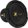 KICKER Subwoofer and Grille Package of 2 Items: 8" CompC Subwoofer SVC 4-ohm with ABS Grille - 50CWCS84 Sub & 43CWR8G Grill view 3