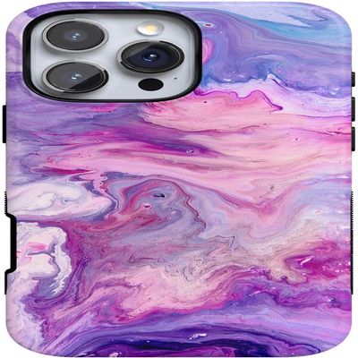Casely iPhone 16 Pro Max Case | Tie Dying Over You | Purple Marble | Compatible with MagSafe | Bold Protective Design