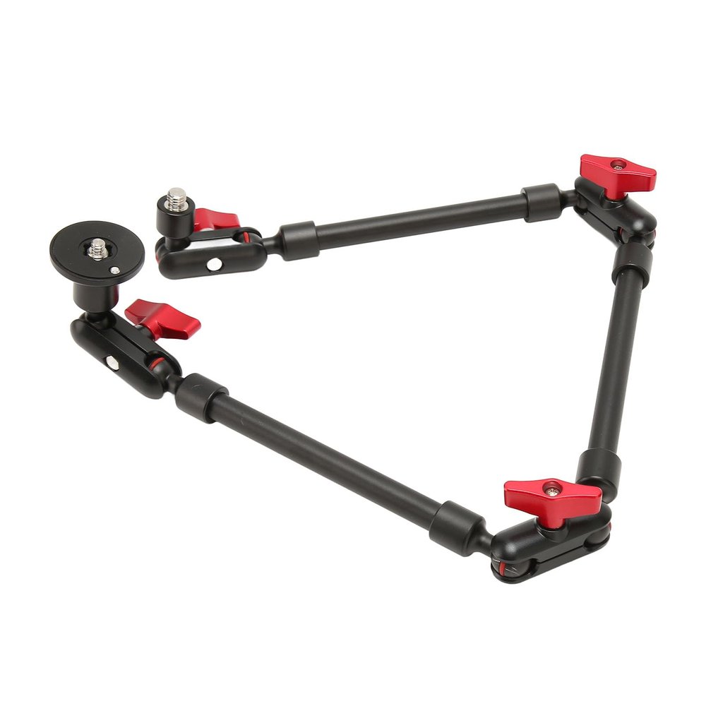 31" Magic Arm w Clamp Camera Mount,Adjustable Articulating Arm with 1/4in 3/8in Thread,360 Degree Rotation Camera Desk Phone Mount Clamp Stand for Webcam Tripod Light Video Rig