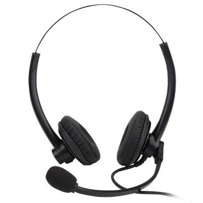 Adjustable Length Noise Cancelling Telephone Headphone Customer Service Headphone Smart Device for Mobile Phone Tablet Computer