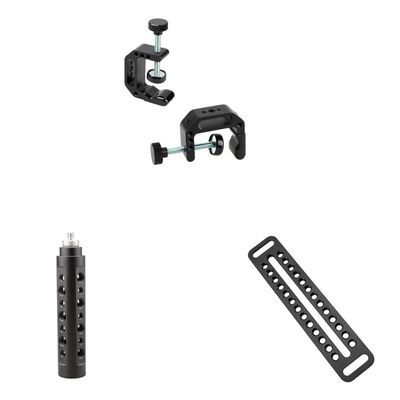 CAMVATE Aluminum C-Clamp + Long Cheese Plate + Aluminum Alloy Camera Handle Grip