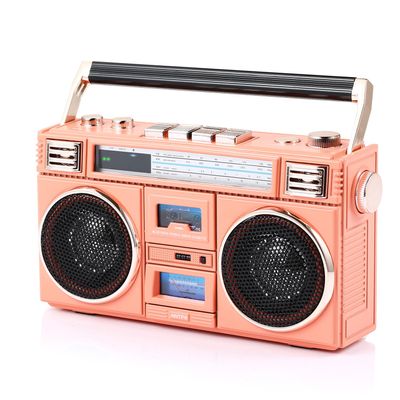 ANTPO Retro Vintage Radio Bluetooth Speakers Vintage Decor Small Wireless Speakers Stereo Radio Portable FM with Rich Bass Speakers Support TF Card for Home/Outdoor/Gift