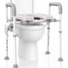 Raised Toilet Seat with Handles - Adjustable Elevated Toilet Seat Riser, 300 lbs Toilet Seat Riser for Seniors, Handicap and Disabled, Fit Any Toilet view 1
