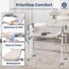 Raised Toilet Seat with Handles - Adjustable Elevated Toilet Seat Riser, 300 lbs Toilet Seat Riser for Seniors, Handicap and Disabled, Fit Any Toilet view 4
