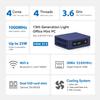 Beelink Mini PC, Mini S13 Mini Computer Intel Twin Lake N150(up to 3.6GHz), Desktop Computers 16G DDR4 RAM 1TB PCIe3.0 SSD, Small PC 4K UHD Dual HDMI/Wifi6/BT5.2 for Office/Home/HTPC/W11 Home view 3