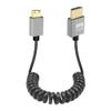 GELRHONR Mini HDTV Coiled Cable, 4K/60Hz Thin Mini HDTV Cable Short 18Gbps 3D, Support 3D, for DSLR Camera Camcorder, HDTV, Laptop (Straight) view 1
