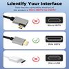 GELRHONR Mini HDTV Coiled Cable, 4K/60Hz Thin Mini HDTV Cable Short 18Gbps 3D, Support 3D, for DSLR Camera Camcorder, HDTV, Laptop (Straight) view 2