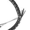 Spiral Protector 1 Meter Winding Cable Cover 8mm 10mm 15mm 20mm 25mm 30mm Line Protector Pipe Protection Tube Spiral Wrap Wire Organizer Wraps Cable(Blue,30mm Inside Diameter) view 4