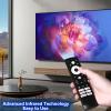 2 Packs Replacement Remote Control Compatible with Hisense Google Smart TV view 3