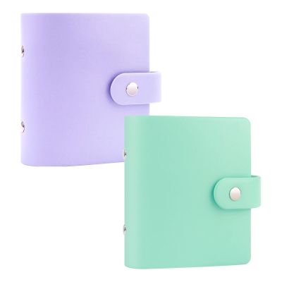 2Packs 52 Pockets Mini Photo Album for Fujifilm Instax Mini Instant Film(Purple+Green)