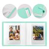 2Packs 52 Pockets Mini Photo Album for Fujifilm Instax Mini Instant Film(Purple+Green) view 3