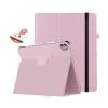 CASZONE Case for iPad Pro 11 inch 2024 M4(5th Generation) with Pencil Holder & Right Magnetic Attachment Pencil Charging,PU Leather Bifold Stand Tablet Cover with Auto Sleep/Wake,Pink view 1