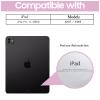 CASZONE Case for iPad Pro 11 inch 2024 M4(5th Generation) with Pencil Holder & Right Magnetic Attachment Pencil Charging,PU Leather Bifold Stand Tablet Cover with Auto Sleep/Wake,Pink view 2