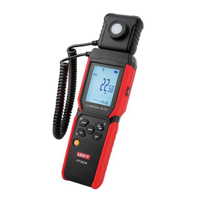lluminance Meter,UT382A Digit Light Meter 400000 Lx Photometer 999 Data storagelux Meter Bluetooth illuminance Measuring Instrument
