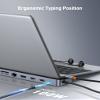 Baseus Laptop Docking Station, 4K Multitasking Docking Station with 2 HDMI+DP, PD, 3 USB-A, RJ45, Audio, TF/SD Card Reader, USB Hub Compatible for MacBook/Dell/HP/Surface/Lenovo view 4