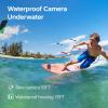Hiicam Waterproof Action Camera 4k Underwater Camera,Sports Camera with Dual Screen&EIS&8X Zoom,4k Action Camera with Waterproof Case&Remote Control&Microphone for Video Recording/Vlogging/Diving view 4