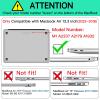 AKIT Compatible with MacBook Air 13 Inch Case M1 2022 2021 2020 2019 2018 A2337 A2179 A1932, Pattern Hard Laptop Shell+Screen Protector+Keyboard Cover for MacBook Air 13.3 Inch, Green Checkerboard view 2