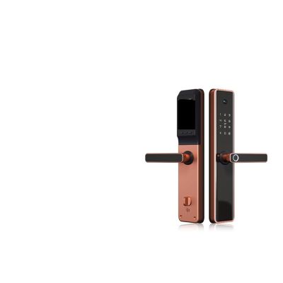 Compatible with Tropernic Newest Keyless Security Electronic Digital Graffiti Mobile App WiFi Camera Smart Fingerprint Lock Outdoor Band 6068 Mortise (Color : Sky Blue) (Sky Blue)