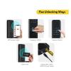 Compatible with Tropernic Newest Keyless Security Electronic Digital Graffiti Mobile App WiFi Camera Smart Fingerprint Lock Outdoor Band 6068 Mortise (Color : Sky Blue) (Sky Blue) view 4