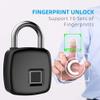 P30 Smart Fingerprint Padlock Keyless USB Rechargeable Quick Unlock Door Lock Metal Self Developing Chip view 2