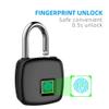 P30 Smart Fingerprint Padlock Keyless USB Rechargeable Quick Unlock Door Lock Metal Self Developing Chip view 4
