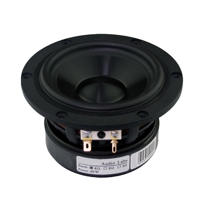 4.7" Inch 4/8Ohm 40W Medium Bass Speaker Woofer Metal Aluminum Film