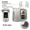 Smart Lock Fingerprint Electronic Door Lock with IC Card Reader Fingerprint Verification for Off-site Door IP65 (Color : Fingerprint IC A Out) (Fingerprint Ic B in) view 2