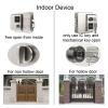 Smart Lock Fingerprint Electronic Door Lock with IC Card Reader Fingerprint Verification for Off-site Door IP65 (Color : Fingerprint IC A Out) (Fingerprint Ic B in) view 4