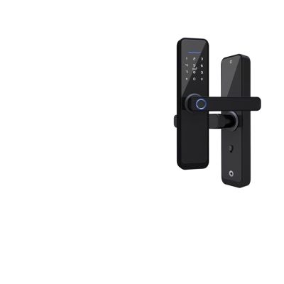 Compatible with Zigbee Door Lock Biometric Fingerprint Locker Hotel Airbnb Smart Entry Home Handle App Unlock Digital Smart Lock (Color : 240 5050)
