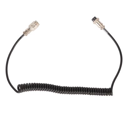 Microphone Cable Replacement, Convenient Portable Radio Microphone Extension Cable ABS and Aluminum Alloy for Radio