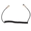 Microphone Cable Replacement, Convenient Portable Radio Microphone Extension Cable ABS and Aluminum Alloy for Radio view 1