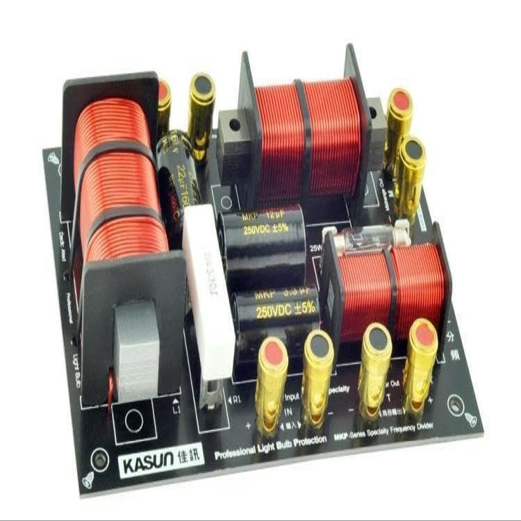 DirectNine Basics 1x 350W 3 Unit Speaker Frequency Divider 3 Way Audio Crossover Filter -3988C