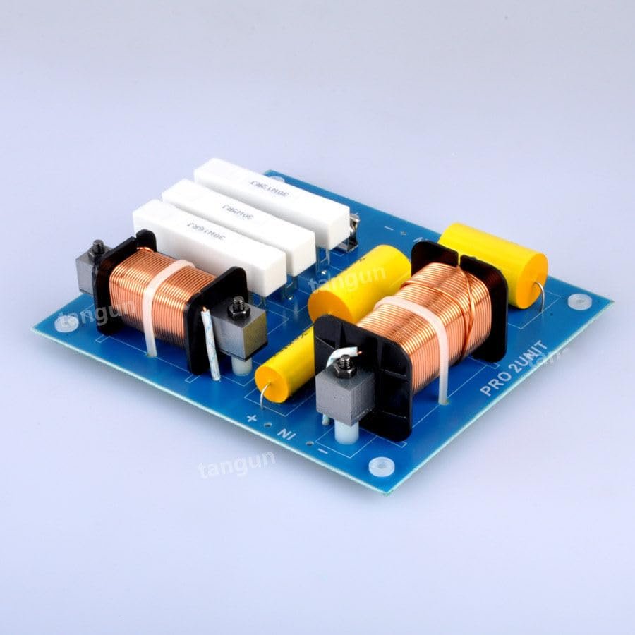DirectNine Basics 2pcs 300W High-Low 2 Unit 2 Way Audio Speaker Frequency Divider Crossover Filter