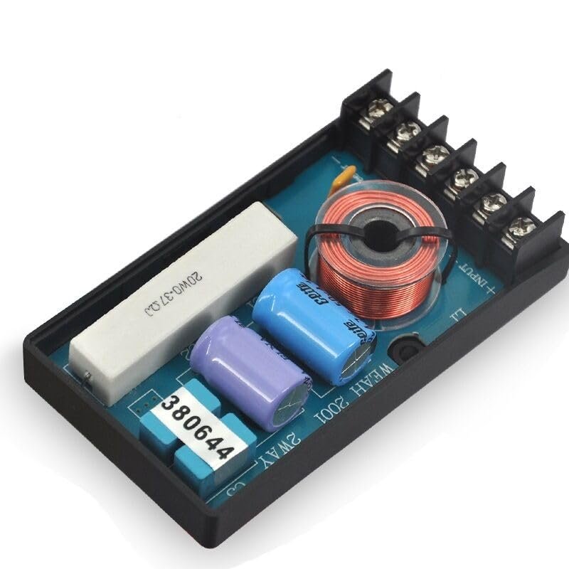 2pcs 120W 2 Way High-Low Speaker Frequency Divider Loudspeaker Crossover Filter