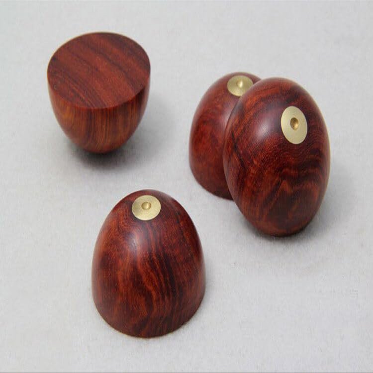 4X 33mm 1.3" Rosewood Speaker Shock Spike Pad Isolation Stand Feet Damping Nail