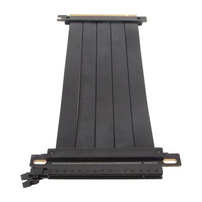 PCIE Extension Cable, PCIE 4.0 X16 Cable High Shielding Property 180 Degree Plug and Play Efficient 128Gbps Professional for Graphics Card (40cm)