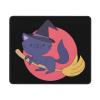Witch's Cat Mouse Pad Non-Slip Rubber Base 10x12 in Square Waterproof Mouse Pad for Laptop Office Desk Accessories Mouse Pad view 1