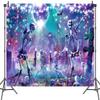 10 x 6.5 ft Happy Halloween Dance Party Backdrop Hallowmas Retro 80s 90s Scary Cemetery Skull Theme Background Kids Adult Family Party Theme Banner Decor Halloween Photography Shoot Props view 2