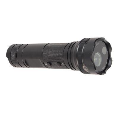 Denash Flashlight Camera, 256GB Expandable Aluminum Alloy 1080P IP66 120 Degree Viewing Angle LED Flashlight Video Recorder with for Cycling