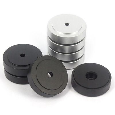 4X Full Aluminium Speaker Spike Shock-absorbing Isolation Stand Feet Pad 40x10mm