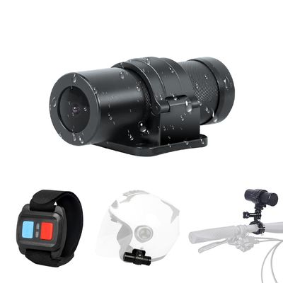 VSYSTO Helmet Camera for Bicycle Motorcycle, Remote Control, WiFi HD 1080P Portable Waterproof Handlebar Camera, G-Sensor, Loop Recording