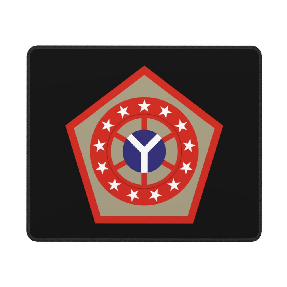 108th Sustainment Brigade SSI Mouse Pad Non-Slip Rubber Base 10x12 in Square Waterproof Mouse Pad for Laptop Office Desk Accessories Mouse Pad