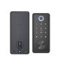 Compatible with APP Smart Remote Control Fingerprint Biometric Password Card Password Automatic Latch (Color : Silver APP) (Black) view 2