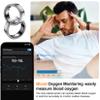 NEWTRENDS Smart Ring, Heart Rate/Sleep/Blood Oxygen Monitoring, Step Count, Wearable Fitness Tracker, APP Bluetooth Connected, IP68 Waterproof,Silver (Size 8) view 2