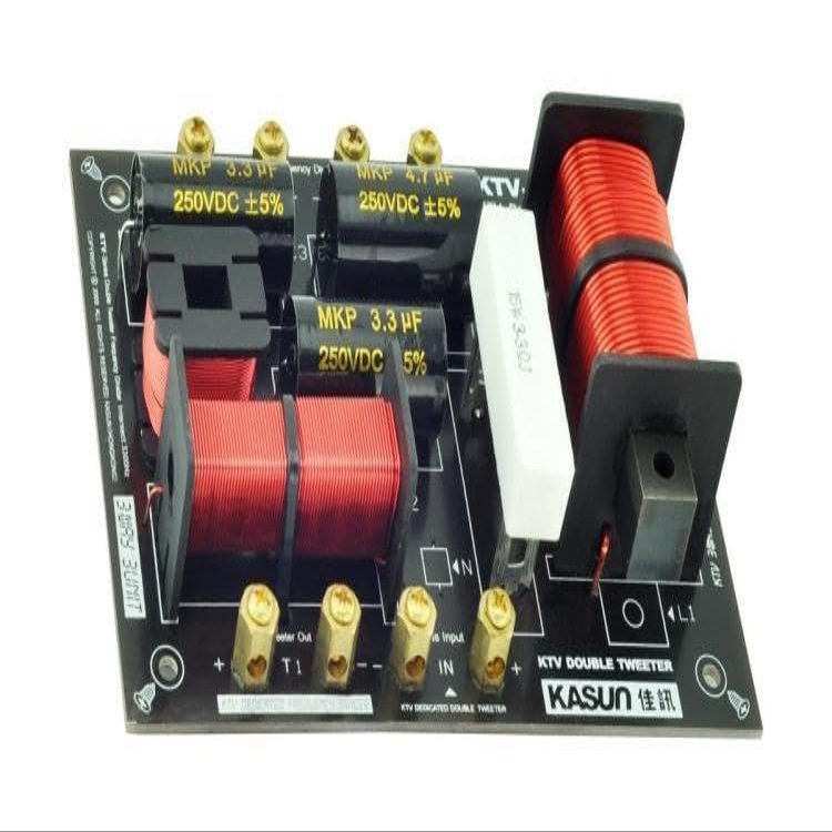 1pcs 230W 2 Way Speaker Frequency Divider Crossover Filter Treble One Bass