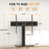 XINLEI Universal Swivel TV Stand Base Table Top TV Stand for 32-75 Inch TVs 60 Degree Swivel, 12 Height Adjustable Monitor Mount Stand, Max VESA 600x400mm,Holds up to 99lbs TS204 view 4
