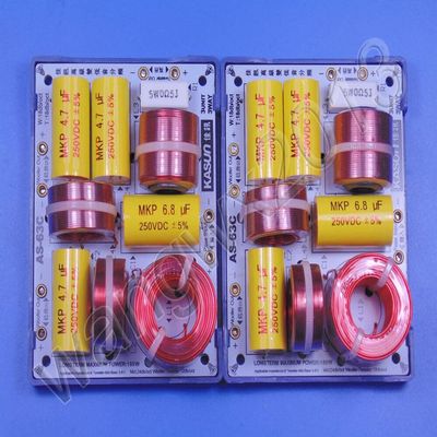 2pcs AS-63C Double Bass Speaker Frequency Divider Crossover Loudspeaker Filter