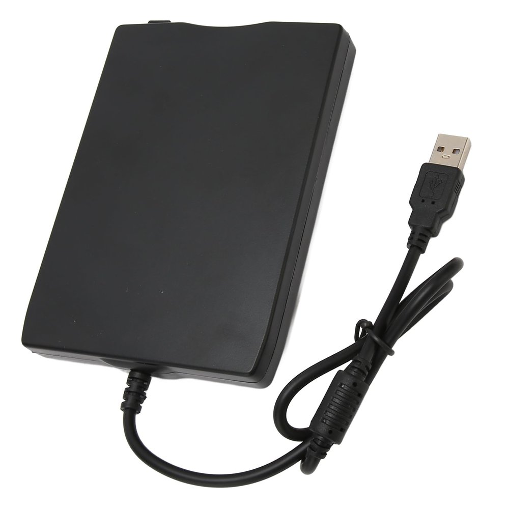 Floppy Disk Reader, 3.5 Inch Low Noise Plug and Play External Floppy Disk Drive for PC